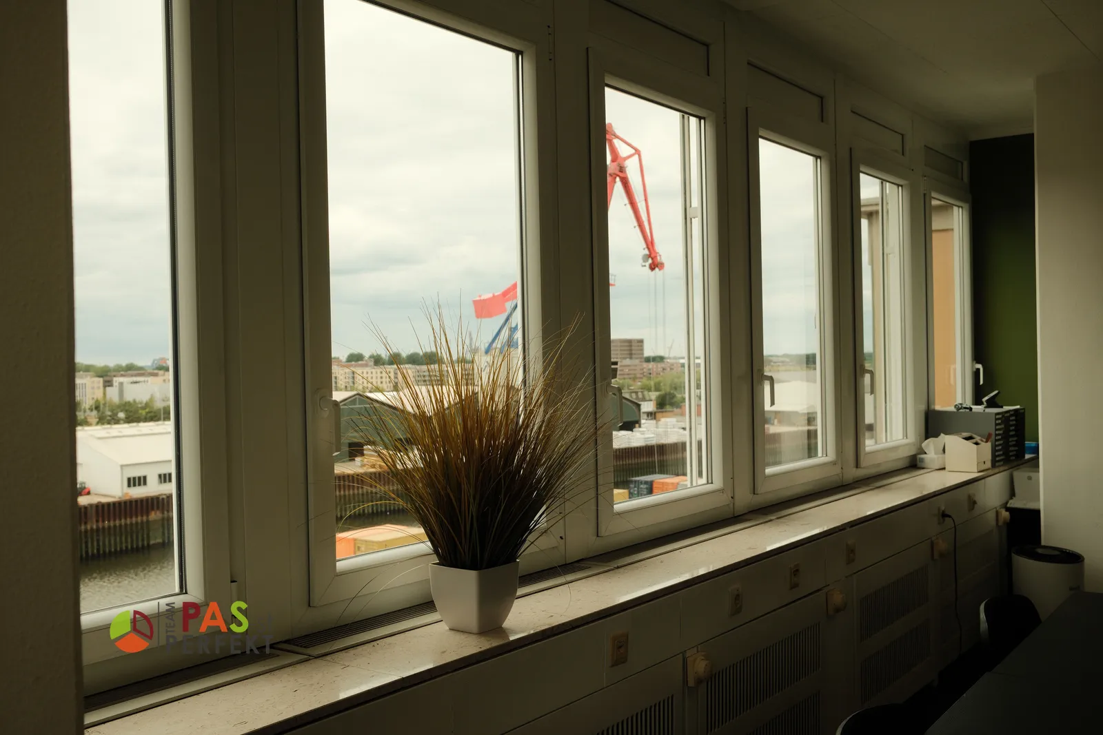 Unser einzigartiger Ausblick mit Hafen-Panorama